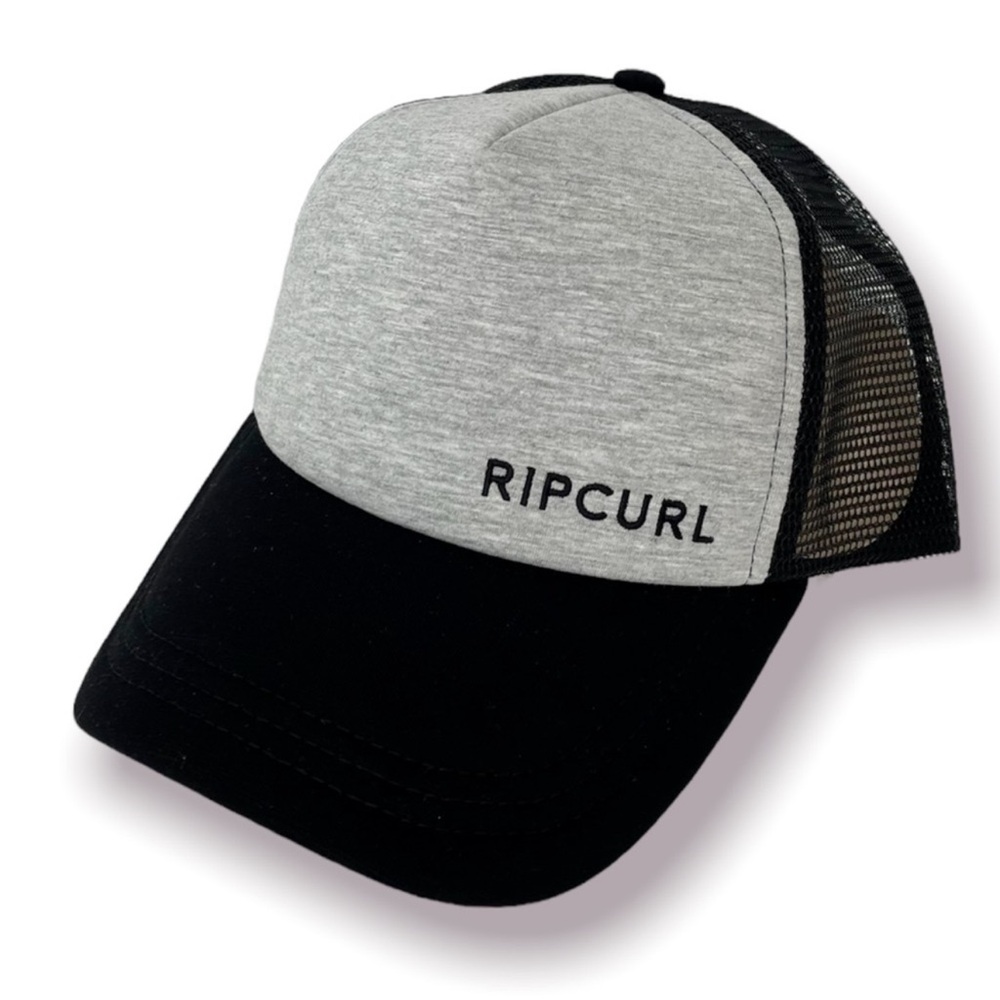 RIP Curl Adjustable Grey & Black Pro Trucker Hat NWT New With Tags